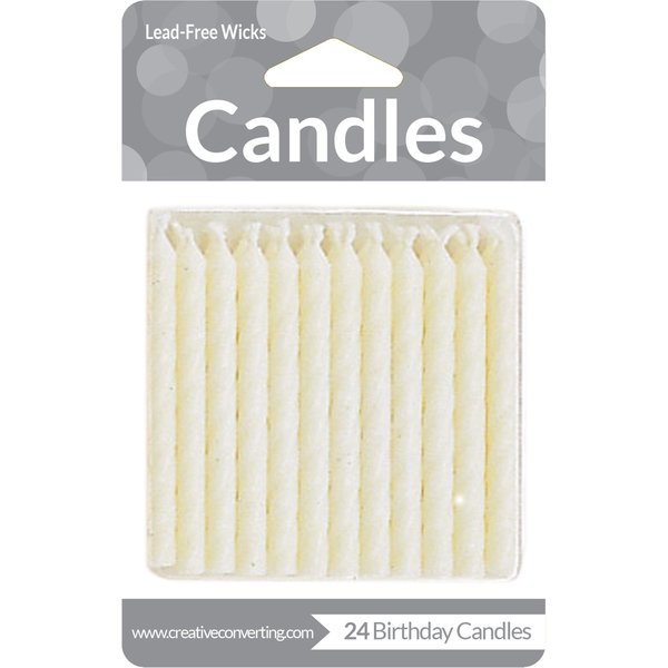 Creative Converting White Candles, 2.5", 288PK 10134